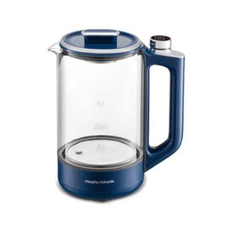 摩飞  养生壶煮茶壶煮茶器办公室烧水壶花茶壶养身煮水壶家用电热水壶玻璃带不锈钢滤网 MR6089 白色
