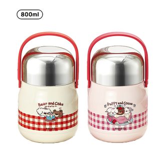 物生物（RELEA）  焖烧杯316L不锈钢保温饭盒大容量焖烧罐便携上班焖粥汤壶节日礼物JV032102-1200