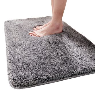 大江地垫地毯浴室吸水垫平绒-灰色50*80cm