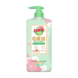 好爸爸Kispa果蔬餐具净雪樱白茶1kg洗洁精除味去油不伤手0添加