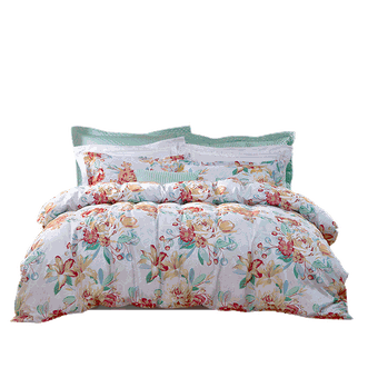 富安娜  磨毛四件套-芳华初韵 203*229cm