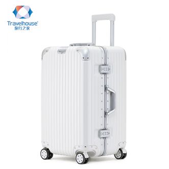 旅行之家（Travelhouse）T1936 26寸大容量加厚铝框行李箱女万向轮拉杆箱