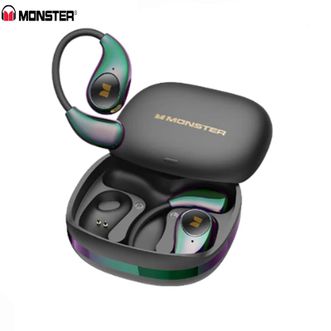 魔声  蓝牙耳机AC510【极光黑】挂耳式运动耳机通话降噪蓝牙6.0超长续航七彩电镀滑盖耳机