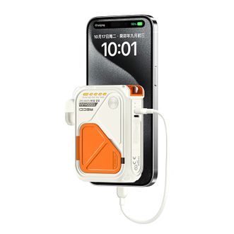 RECCI  RPB-A06一万毫安移动电源五合一自带插头输入功能Type-C口Lightning口