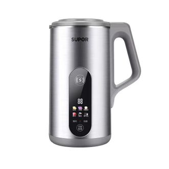 苏泊尔（SUPOR）  豆浆机1.2L 家用多功能双钢彩屏304级不锈钢免滤预约料理机 搅拌破壁机 DJ12B-P89