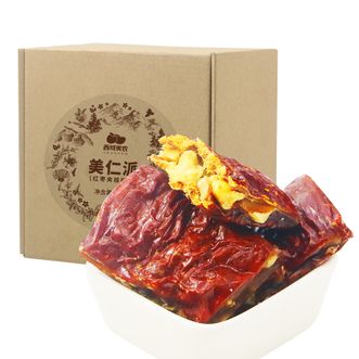 西域美农 美仁派500g 手工和田红枣夹核桃仁 办公室零食
