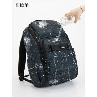 卡拉羊/KALA·Y  25L减负书包小初高中大容量背包大学生男女旅行双肩星空包CX5448深海蓝星云