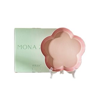 摩登主妇  MONAZONE家用花型盘  8.5英寸 甜心粉  家用碗盘碟子陶瓷餐盘碟子法式霓彩餐具