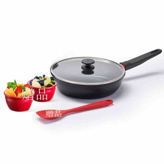 双立人（ZWILLING）  Now系列不粘煎锅24cm（赠小号硅胶铲+陶瓷甜品小碗2个）