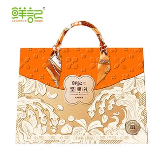 鲜记/xianjee  凤鸣祥瑞坚果礼盒（6罐装）1.28kg/盒