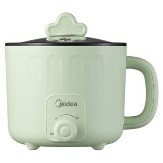美的/Midea  电煮锅 1.6L  600W 旋钮 玻璃上盖 DY16E06