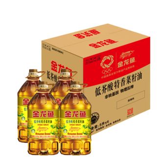 金龙鱼  低芥酸非转基因压榨 特香菜籽油5L*4 箱装