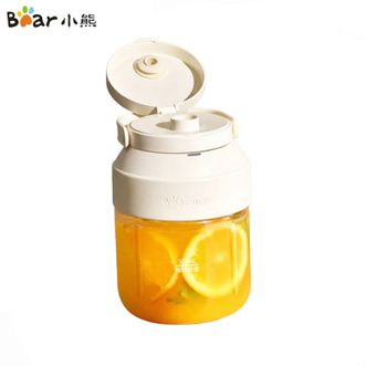 小熊/Bear  榨汁机LLJ-R10B1 家用便携式榨汁杯 无线充电果汁机 户外随行杯大容量吨吨杯 碎冰小型水果榨汁桶