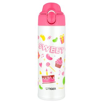 虎牌（TIGER）   保温杯 虎牌儿童保温杯小学生杯卡通可爱保冷两用500ML MBO-A05C-WP粉色