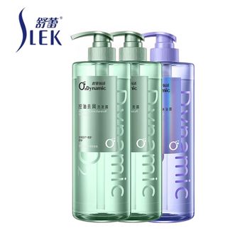 舒蕾/Slek  氧活控油去屑止痒洗沐套装  750G*3 2洗发水+1沐浴露