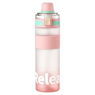 物生物（RELEA）  水杯tritan塑料杯男女户外健身1100ML容量吸管杯耐高温运动塑料杯JV012307-1100-FS新黛粉