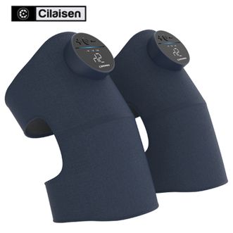 西莱森/Cilaisen  膝部按摩器膝盖按摩仪穴位震动按摩膝部按摩仪护膝暖膝部关节老寒腿加热敷按摩器送父母长辈