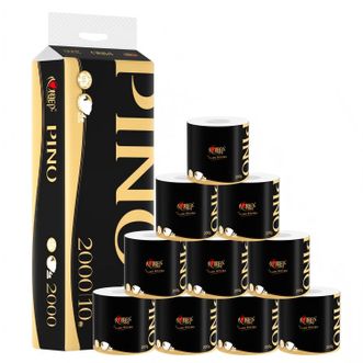 心相印 品诺卷纸黑金200克10粒装加厚四层水波纹压花卷 心相印 品诺卷纸黑金200克10粒装加厚四层水波纹压花卷