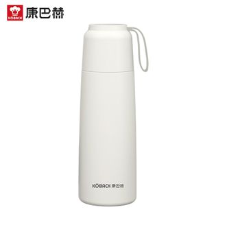 康巴赫  不锈钢保温杯500ml 青春随享水杯茶杯商务车载保温杯KH-B50B01蛋奶白