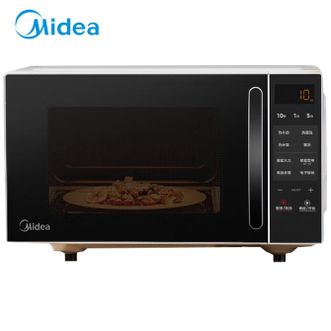美的/Midea  微波炉家用小型平板式20升智能菜单高效速热 一键解冻杀菌除味易清洁内胆宝宝辅食菜单M2C
