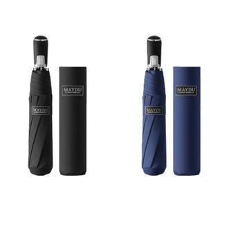 美度MAYDU   8骨三折自动商务伞加大雨伞三人伞抗风铝合金伞骨