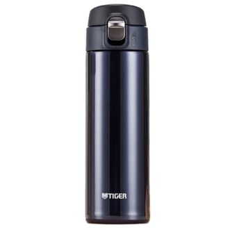 虎牌/Tiger  不锈钢保温杯男女水杯一键开启弹盖杯时尚便携教师节礼物MMJ-A48C 藏蓝色KA 480ml