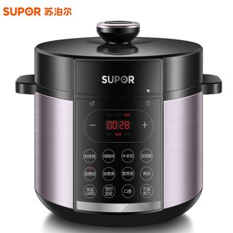苏泊尔/Supor  电压力锅 智能压力锅 多功能操控高压锅 家用大容量5L 大功率1000W快速煮 智能预约电饭锅压力锅