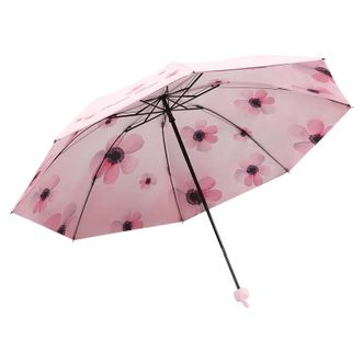 天堂伞  三折雨伞  八骨晴雨两用伞  遮阳伞 太阳伞 防晒伞  30998E  银莲