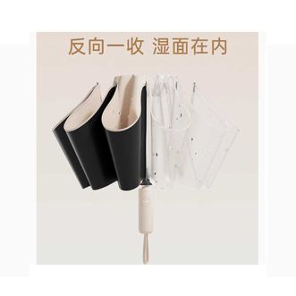 左都/ZUODU  全自动雨伞 大号加固抗风 专业遮阳防晒防紫外线 太阳女 晴雨两用 带天使环