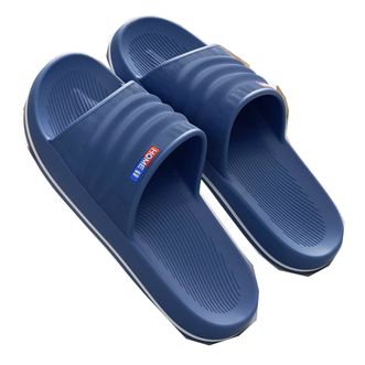 洁丽雅/Grace  浴室拖鞋居家凉拖夏季四季浴室鞋室内外穿简约一字拖 深蓝 42-43(适合41-42码) JLY-TX1364