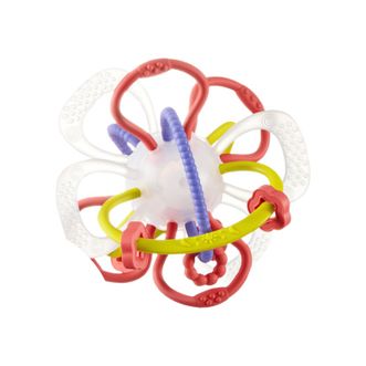 Bc Babycare  牙胶婴儿咬咬乐曼哈顿球手抓球婴儿磨牙牙胶宝宝牙胶玩具 杜巴利红