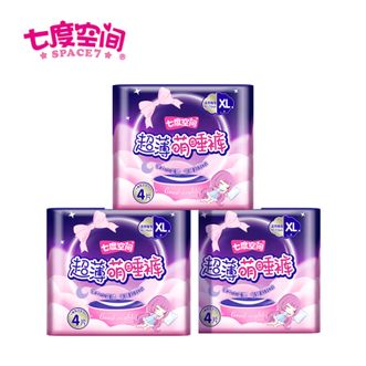 七度空间  安睡裤大码裤型L-XL码12片   超长夜用120-170斤