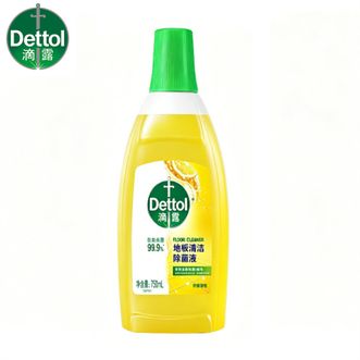 滴露/Dettol  木地板瓷砖擦拖洗地机可用 非草酸保养蜡乳胶漆清洁片 【无需过水】柠檬清香750ml*2瓶