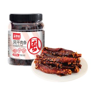 亲零嘴  鸡胸肉风干肉条260g*1罐