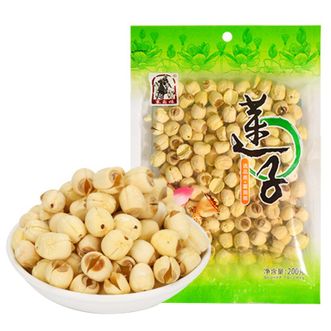 塞翁福 200g莲子 莲子芯莲煲汤 易煮粉糯 干货无芯白莲子