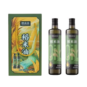 姚朵朵YAO DUO DUO  稻米油礼盒装500ml（250ml*2）优选自然谷物，谷物精制，风味纯正，适合全家享用
