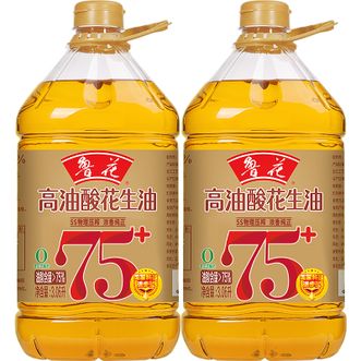 鲁花  高油酸一级花生油5.7L*2大桶装