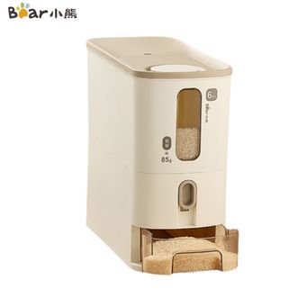 小熊  按压米桶 6KG储米箱防潮防尘防虫米缸家用食品级定量出米桶