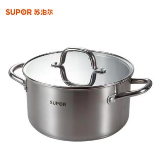 苏泊尔（SUPOR）  乐尚不锈钢汤锅22cm汤锅 4.2L容量加厚炖锅VT22WAS01