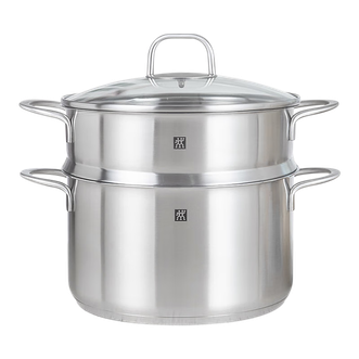 双立人（ZWILLING）  NovaPlus套装24cm双层蒸煮两用锅ZWZ1246