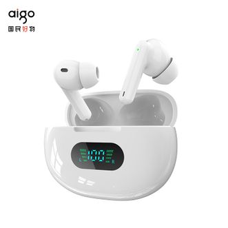 爱国者（aigo）  TW33入耳式耳机无线蓝牙运动耳机 白色