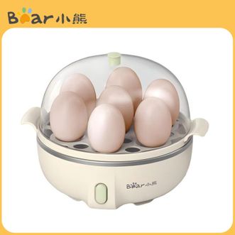 小熊/Bear  煮蛋器  迷你小型蒸蛋器早餐神器鸡蛋羹机 自动断电蒸鸡蛋器蒸蛋机 单层 无碗   ZDQ-B07T2