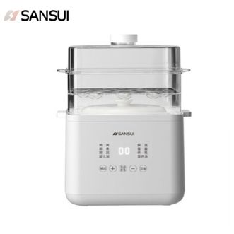 SANSUI  电炖锅SDZ-17S 家用多功能电炖盅隔水炖电炖锅专用煲汤锅电蒸锅煮粥锅陶瓷炖盅
