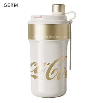 格沵/germ  可口可乐联名女士保温杯高颜值水杯316大容量防漏双饮吸管杯杯子 浮光金