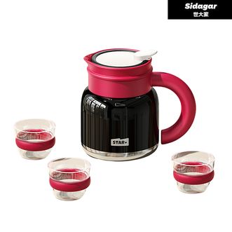 世大家  中古风泡茶壶 养茶水分离 大容量家用办公室宿舍焖茶壶套装 保温壶套装
