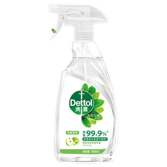 滴露  家居除菌喷雾500ml 滴露净粹青苹家居除菌喷雾 天然乳酸 99.9% 杀菌厨房冰箱宝宝玩具免水洗清洁剂