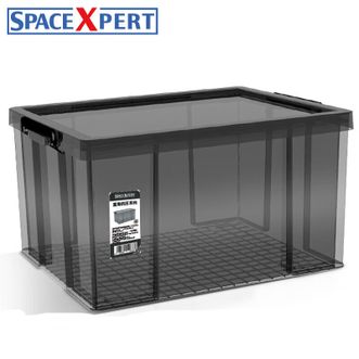 空间专门家/SPACEXPERT  直角抗压收纳箱 玩具衣物零食整理箱 桌面收纳盒塑料 直角抗压箱45L单只装