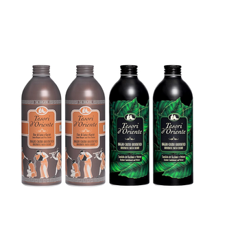 东方宝石  水莲花+香根草男女情侣沐浴乳清洁保湿家庭超值套装500ML*4