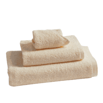 富安娜  精选纯爱素色纯棉毛巾浴巾三件套透气柔密吸水性强 特色组合多种用途