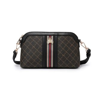 稻草人包包女高级感品牌女包妈妈包中年时尚百搭单肩包小众斜挎包A款复古款深棕色